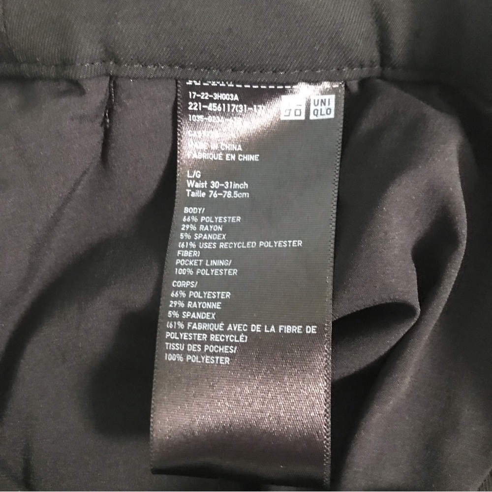 Uniqlo Black Cropped Ankle Pants - Picture 7 of 12
